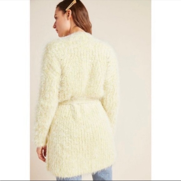 A by ANTHROPOLOGIE Yellow Duster Cardigan - Picture 4 of 12